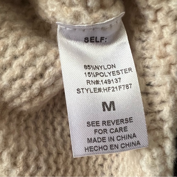 Women’s Hyfve Chunky Crewneck Sweater with Bell Sleeves - Picture 7 of 7